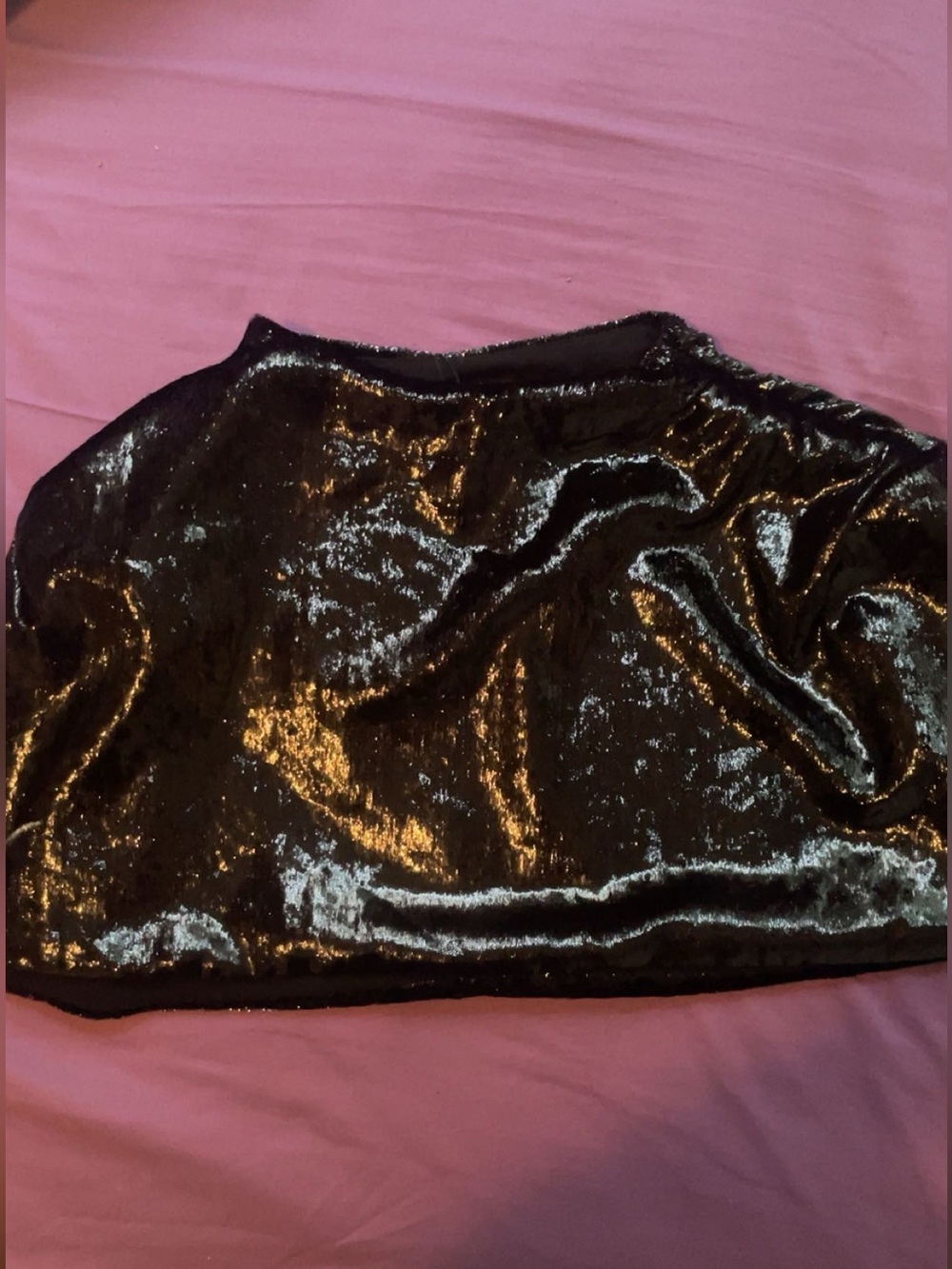 Zara Glossy Black Velvet Capelet